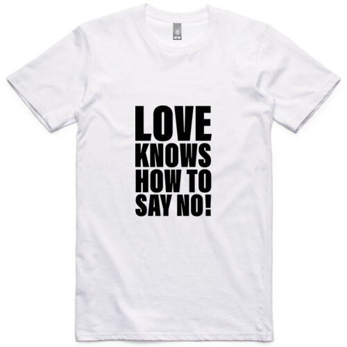 Love knows how to say no - crew tee Thumbnail