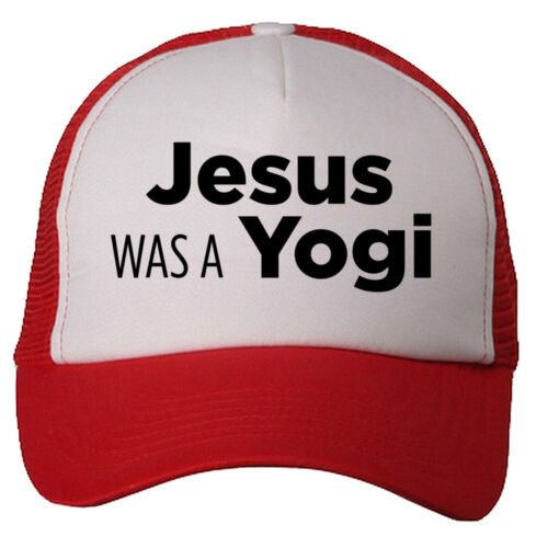 Jesus Was A Yogi - Mesh Back Truckers Hat Thumbnail