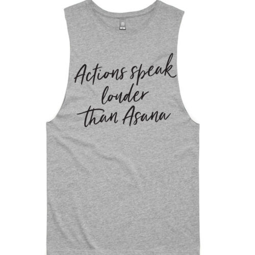 Actions Speak Louder than Asana - Adult Barnard Tank Thumbnail